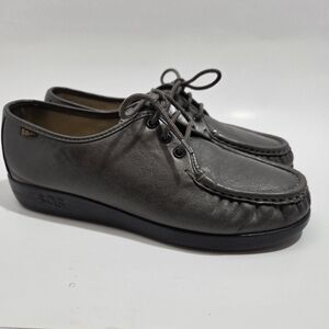 SAS Women's Siesta Pewter  Leather Shoes 9W